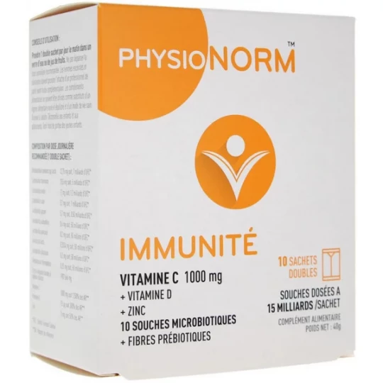 ImmuBio Physionorm Immunité Sachets Doubles x 10