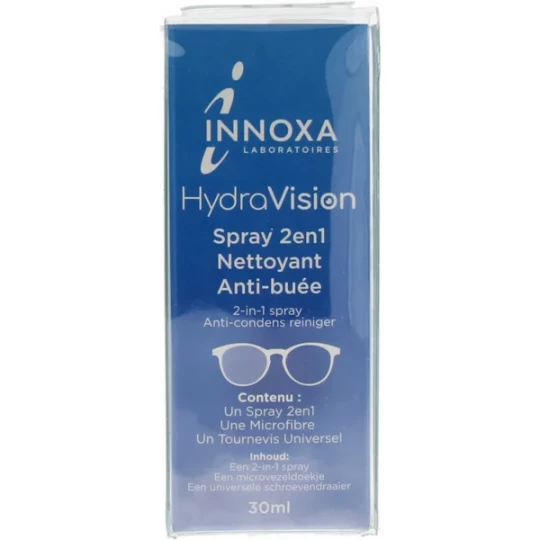 Innoxa Hydravision Spray 2 en 1 Nettoyant Anti-Buée 30 ml