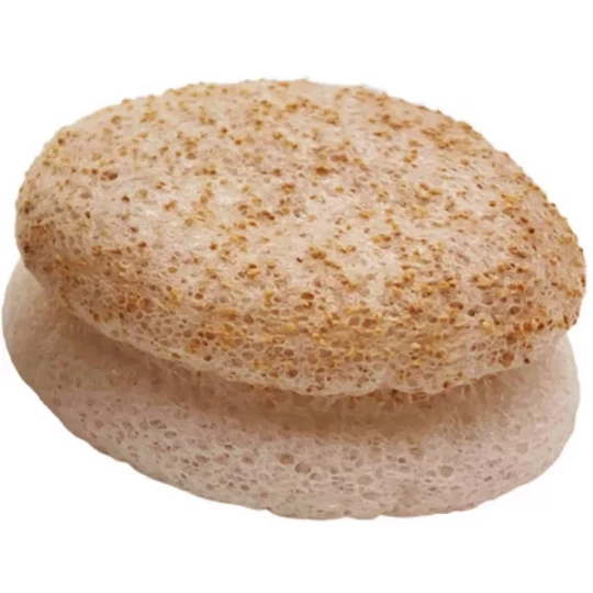 Lady Green Éponge Konjac Visage 2 en 1 Eclats de noix
