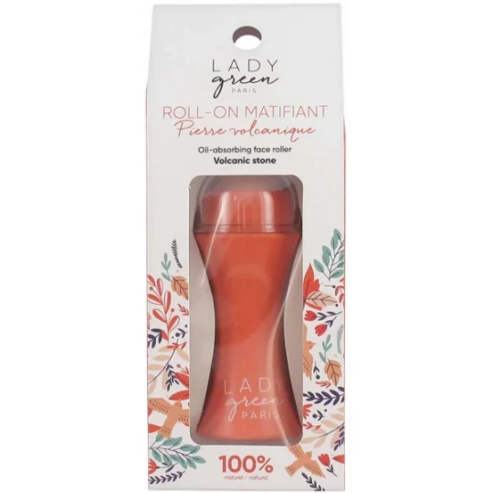 Lady Green Roll'On Matifiant en Pierre Volcanique