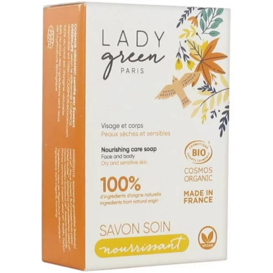 Lady Green Savon Soin Nourrissant Bio 100 g