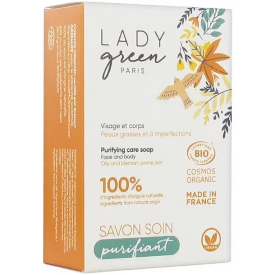 Lady Green Savon Soin Purifiant Bio 100 g