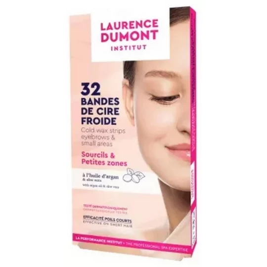 Laurence Dumont Institut Bandes de Cire Froide Sourcils et Petites Zones Bandes x 32