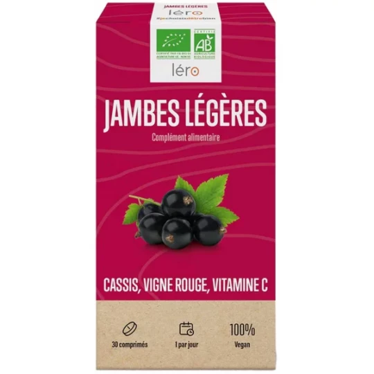 Léro Jambes Légères Bio Comprimés x 30