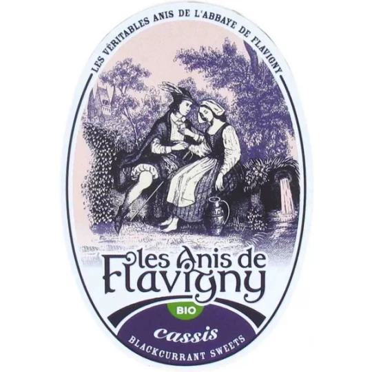 Les Anis de Flavigny Bonbons Cassis Bio 50 g