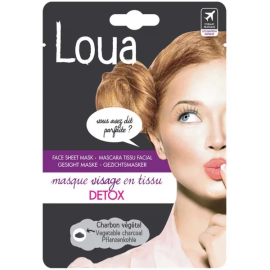 Loua Masque Visage en Tissu Détox 23 ml