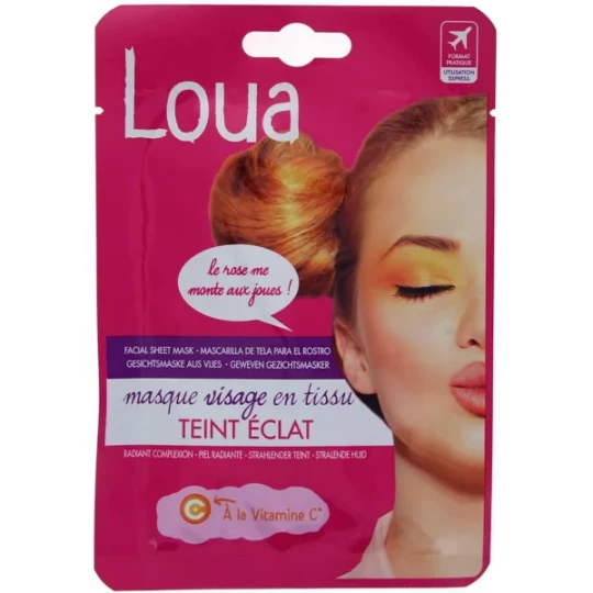 Loua Masque Visage en Tissu Teint Éclat 23 ml