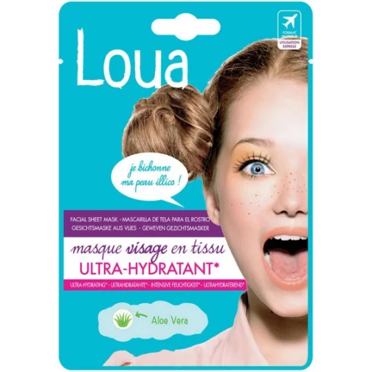 Loua Masque Visage en Tissu Ultra-Hydratant 23 ml