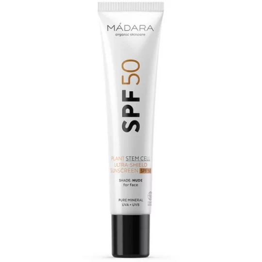 Mádara Écran Solaire Visage aux Cellules Souches Végétales SPF50 40 ml