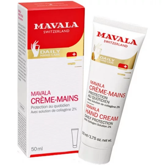 Mavala Crème-Mains Hydratante et Protectrice Avec Collagène 50 ml