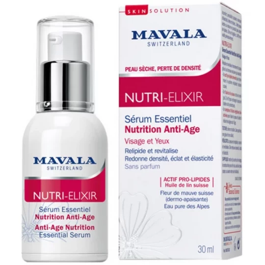 Mavala SkinSolution Nutri-Elixir Sérum Essentiel Nutrition Anti-Âge 30 ml