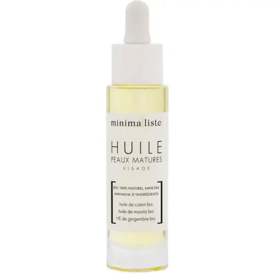 Minima[liste] Soin de Jour et Nuit Huile Peaux Matures Bio 30 ml