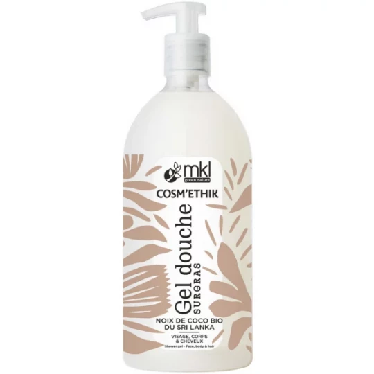 MKL Green Nature Cosm'Ethik Gel Douche Surgras Noix de Coco du Sri Lanka 1 L