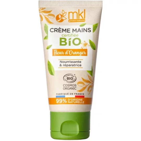 MKL Green Nature Crème Mains Fleur d'Oranger Bio 50 ml