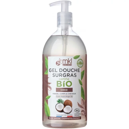 MKL Green Nature Gel Douche Surgras Coco Bio 1 L