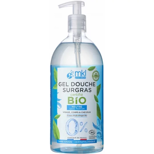 MKL Green Nature Gel Douche Surgras Neutre Sans  Parfum Bio 1 L