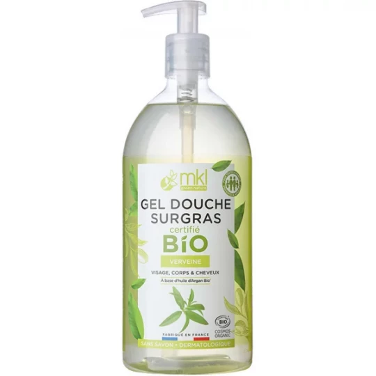 MKL Green Nature Gel Douche Surgras Verveine Bio 1 L