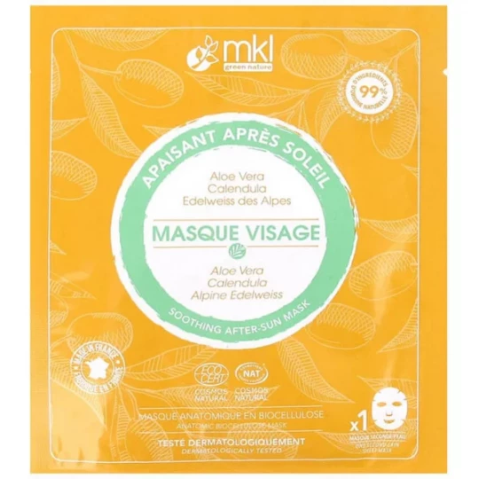 MKL Green Nature Masque Visage Apaisant Après-Soleil