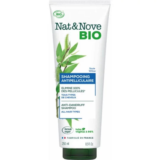 NatetNove Bio Shampoing Antipelliculaire Saule 250 ml