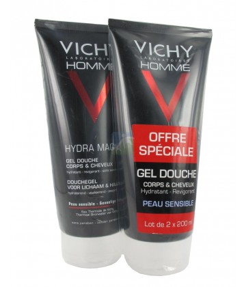 Vichy Homme Hydra Mag C Gel Douche 2 x 200 ml