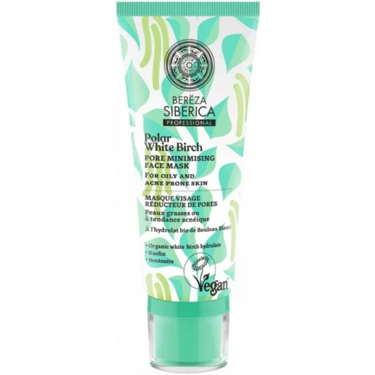 Natura Siberica Berëza Siberica Masque Visage Réducteur de Pores 100 ml