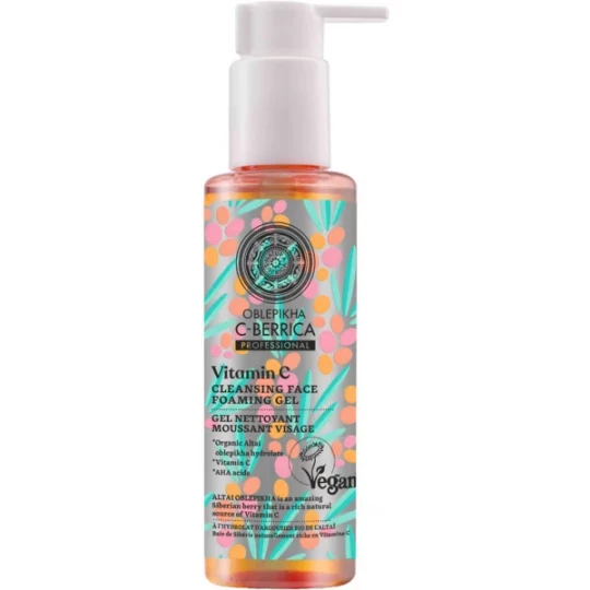 Natura Siberica C-Berrica Gel Nettoyant Moussant Visage 145 ml