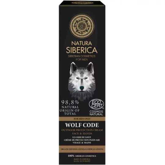 Natura Siberica Homme Crème Visage et Mains Le Code du Loup 80 ml