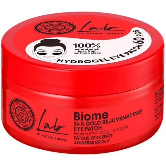 Natura Siberica Lab Biome Patchs Yeux Effet Jeunesse Or 24 K 60 Patchs