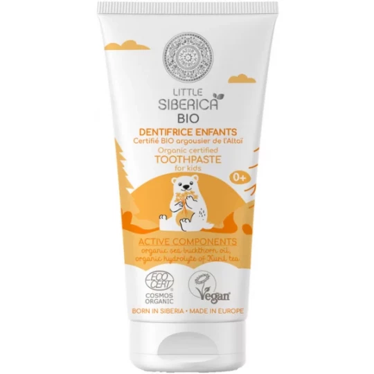 Natura Siberica Little Siberica Dentifrice Enfants Argousier de l'Altaï Bio 60 ml
