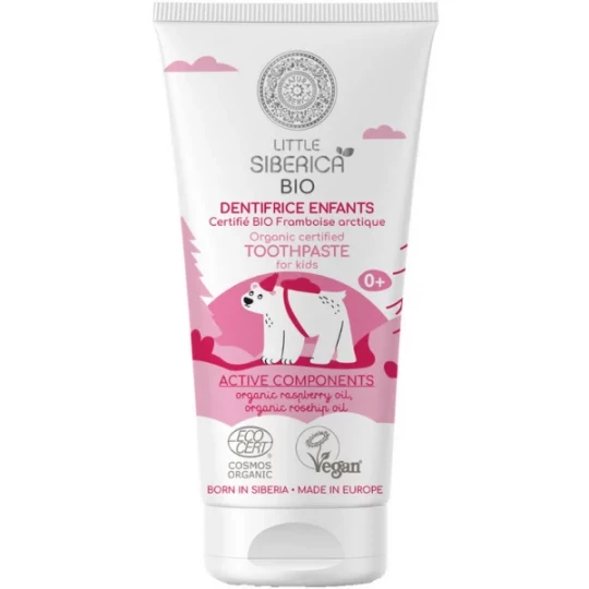 Natura Siberica Little Siberica Dentifrice Enfants Framboise Arctique Bio 60 ml