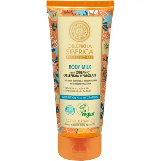 Natura Siberica Oblepikha Nutrition et Hydratation Lait Corps à l'Argousier 200 ml