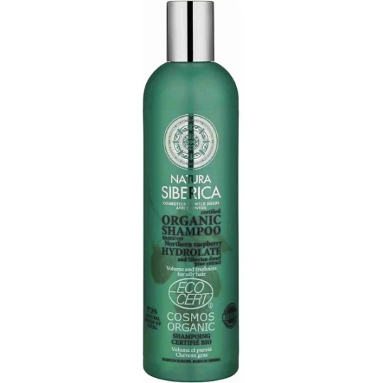 Natura Siberica Shampoing Volume et Pureté pour Cheveux Gras Bio 400 ml