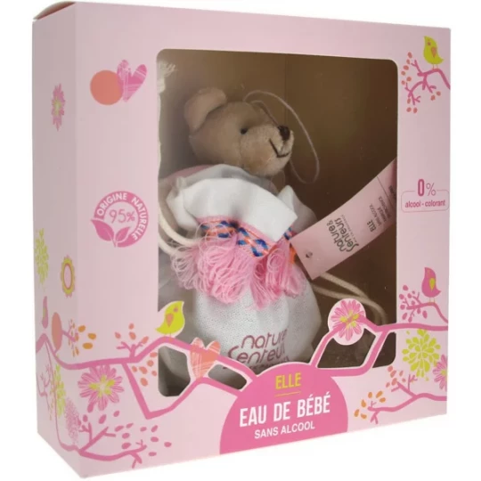 Nature et Senteurs Coffret Eau de Bébé Fille 50 ml + Doudou