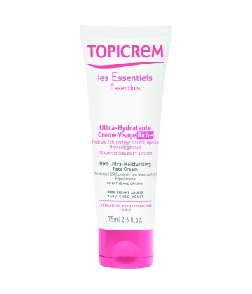Topicrem Ultra Hydratante Crème visage Riche 75 ml