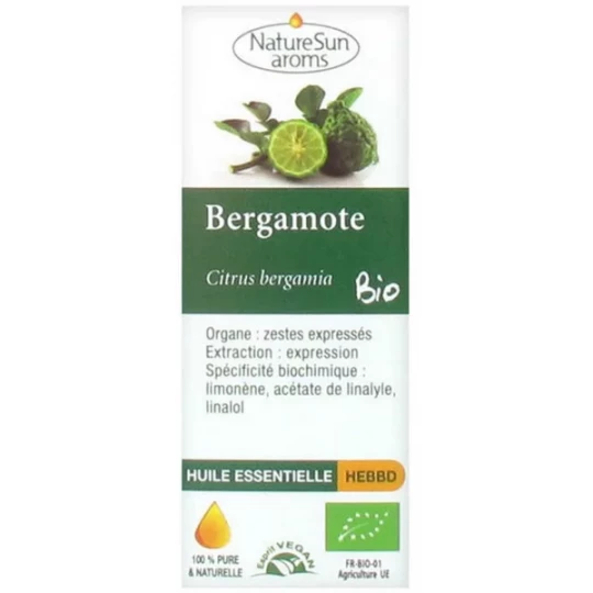NatureSun Aroms Huile Essentielle Bergamote (Citrus bergamia) Bio 10 ml