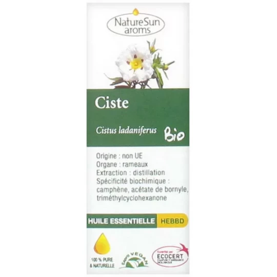 NatureSun Aroms Huile Essentielle Ciste (Cistus ladaniferus) Bio 5 ml