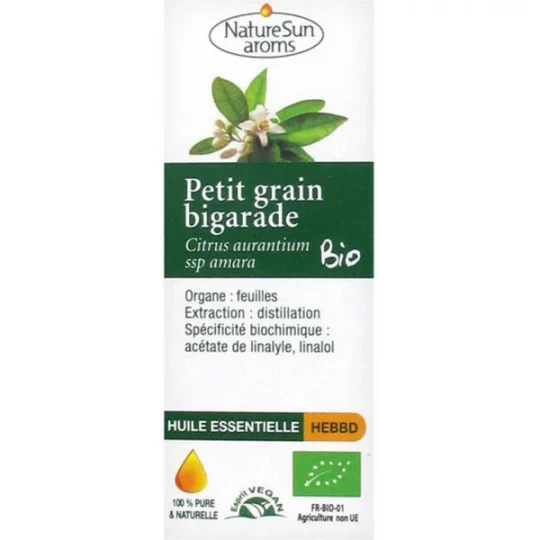 NatureSun Aroms Huile Essentielle Petit Grain Bigarade (Citrus aurantium ssp amara) Bio 10 ml