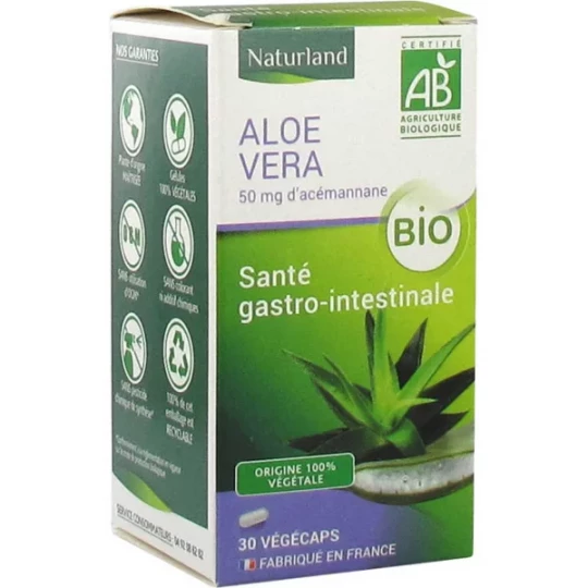 Naturland Aloe Vera Bio Végécaps x 30