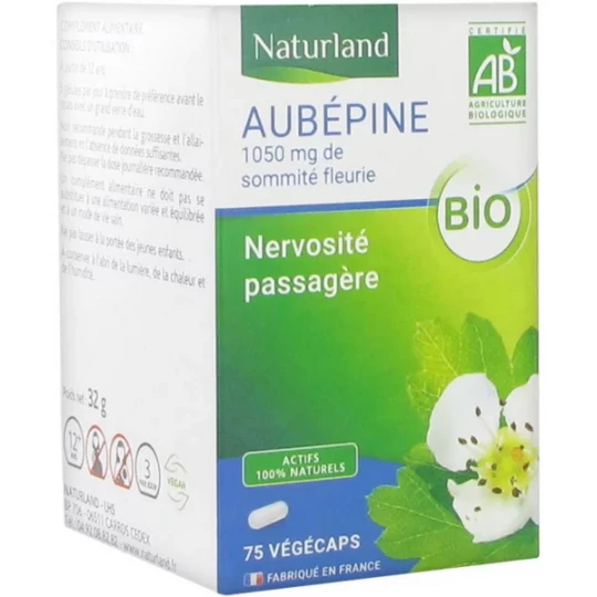 Naturland Aubépine Bio Végécaps x 75