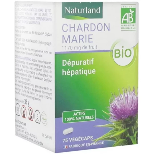 Naturland Chardon Marie Bio Végécaps x 75