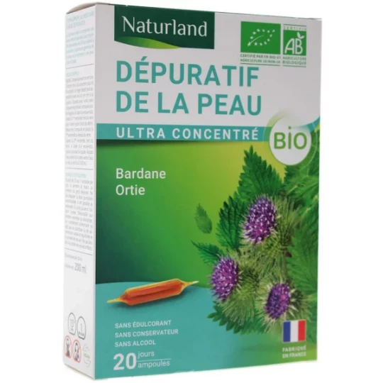 Naturland Dépuratif de la Peau Bio Ampoules 10 ml x 20