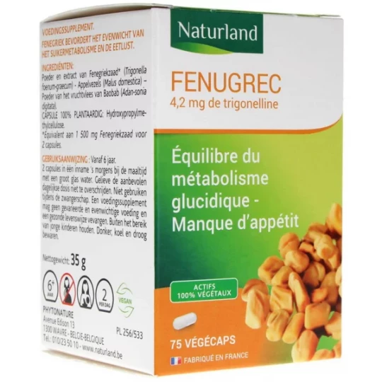 Naturland Fenugrec Végécaps x 75