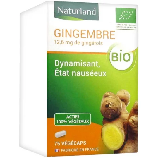 Naturland Gingembre Bio Végécaps x 75
