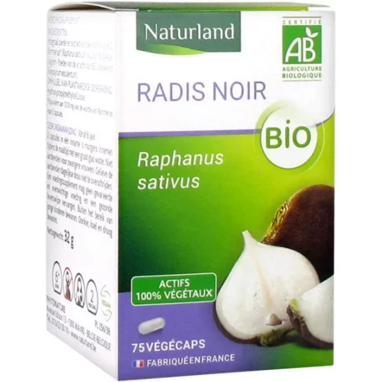 Naturland Radis Noir Bio Végécaps x 75