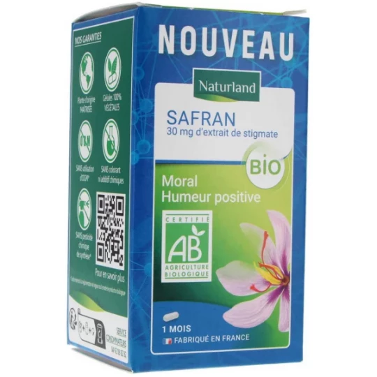 Naturland Safran Bio Végécaps x 30