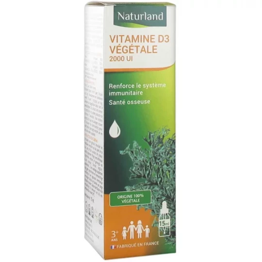 Naturland Vitamine D3 Végétale 15 ml