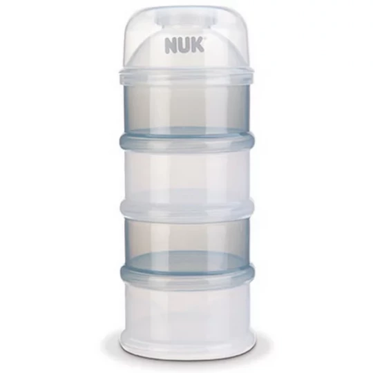 NUK Boîte Doseuse pour la Poudre de Lait 4 Compartiments