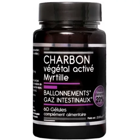 Nutrivie Charbon Végétal Activé Myrtille Gélules x 60