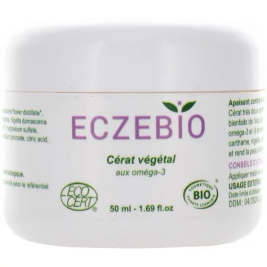 Œmine Eczebio Cérat Végétal aux Oméga 3 et 6 Bio 50 ml