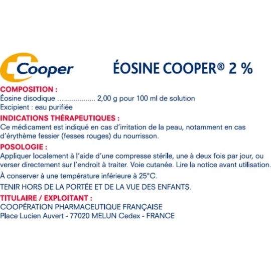 Cooper Eosine Solution Aqueuse 2% Unidoses x 10 - image 2